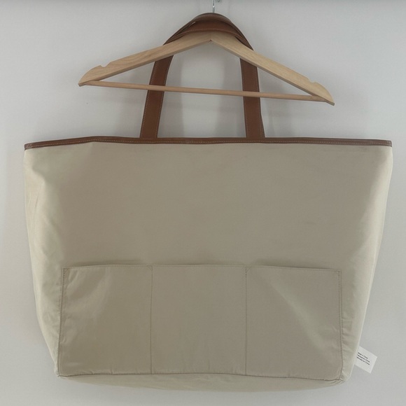 Le Weekend Anthropologie Travel Beach Vacation Leopard Print Tote - Picture 6 of 10